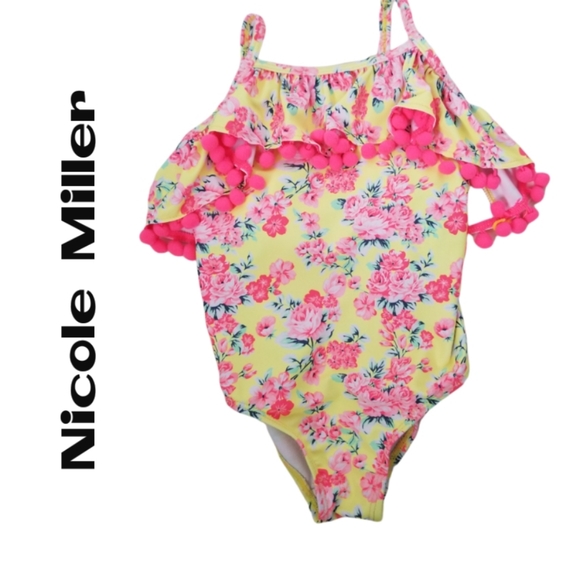 Nicole Miller Other - Nicole Miller Girls Floral Swimsuit NWT! Size 4T
